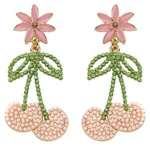 Bohemian cherry earrings A924